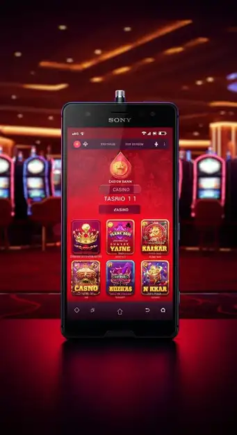Interface mobile du Tropezia Palace Casino avec une machine à sous et des promotions quotidiennes affichées
